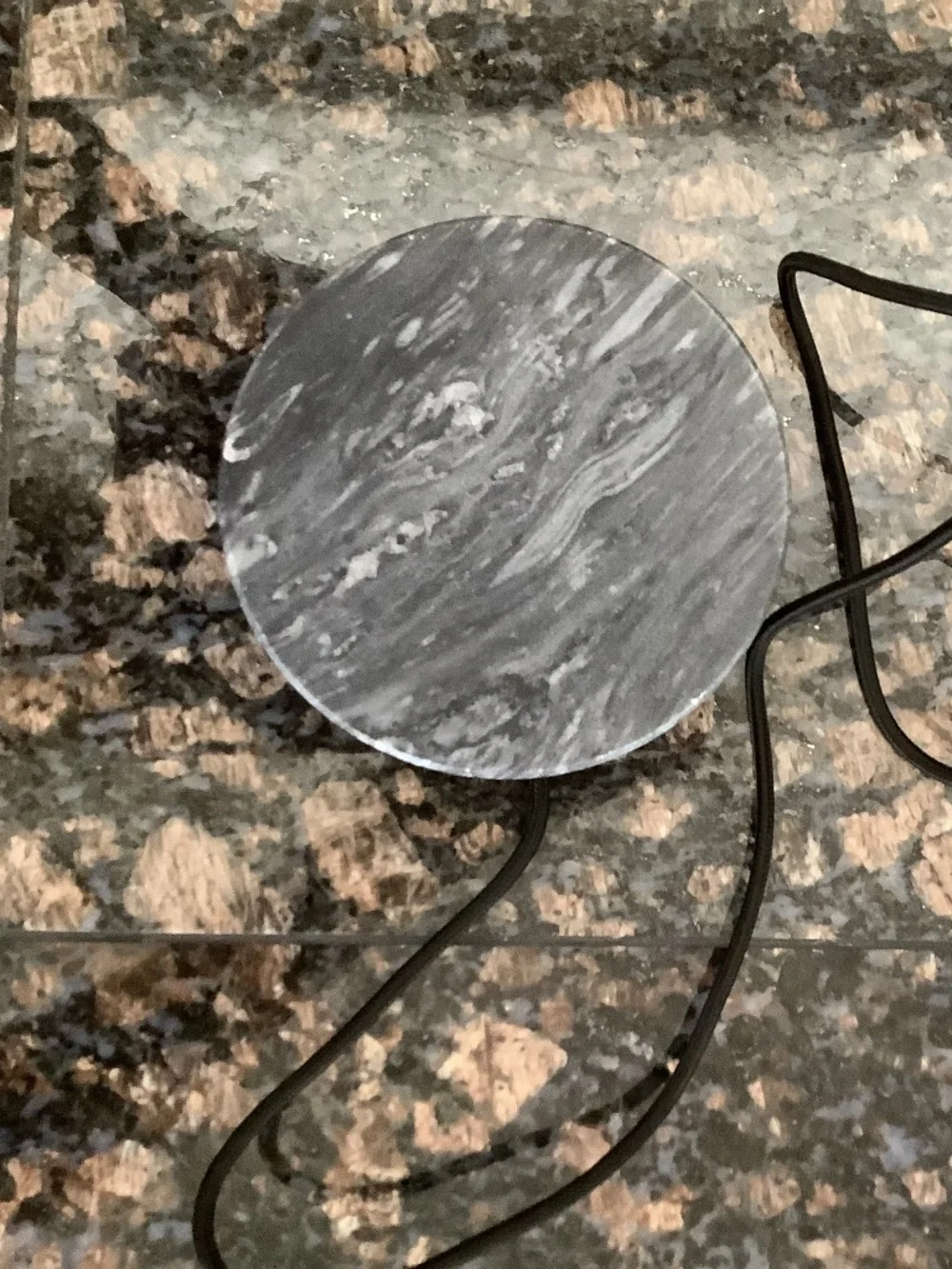 Wireless charging stone for cell phone